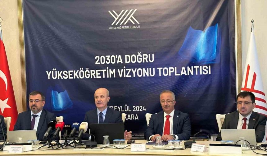 YÖK Başkanı Özvar, ‘2030 Vizyonu’ için 5 bölgesel toplantı düzenleneceğini bildirdi