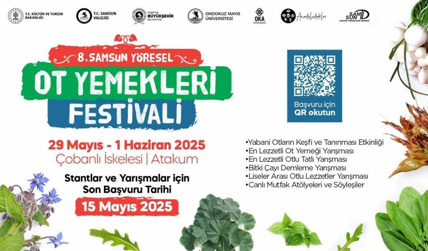 Samsun Ot Yemekleri Festivali için başvurular başladı