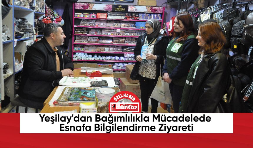 Yeşilay'dan Bağımlılıkla Mücadelede Esnafa Bilgilendirme Ziyareti
