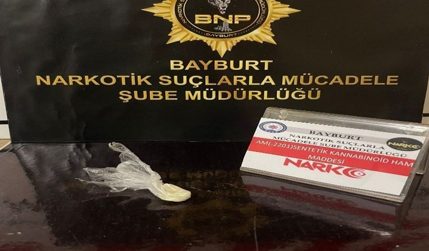 Bayburt’ta 3 şahısa uyuşturucu kullanmaktan işlem yapıldı
