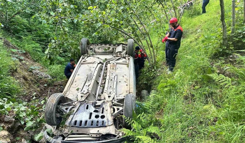 Giresun’da trafik kazası: 1 ölü, 1 yaralı