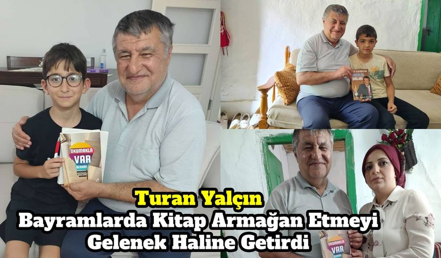 Turan Yalçın Bayramlarda Kitap Armağan Etmeyi Gelenek Haline Getirdi
