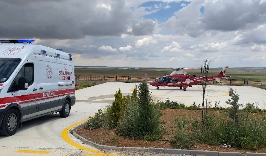 Hava ambulansı böbrek hastası için havalandı
