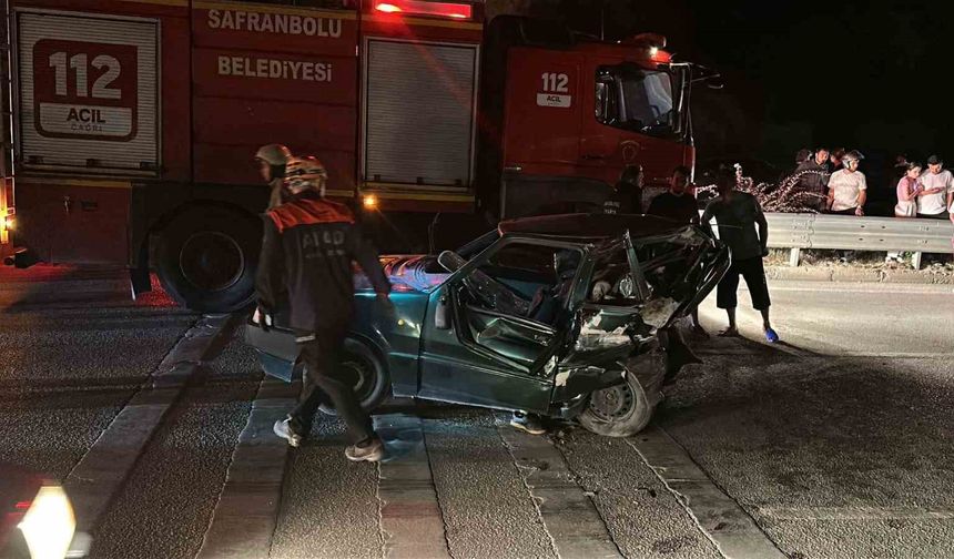 Karabük’te iki otomobil çarpıştı: 1 ölü, 1 yaralı