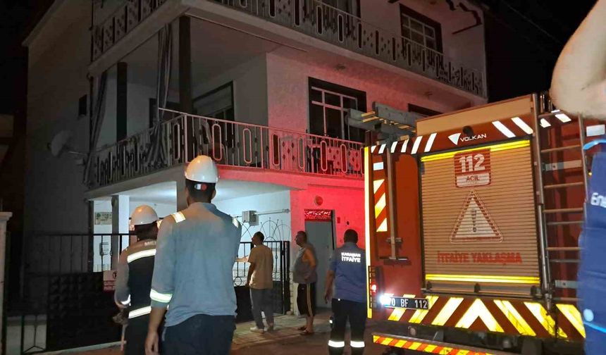 Karaman’da ev yangını korkuttu