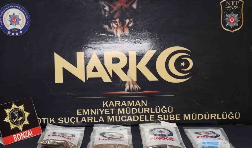 Karaman’da uyuşturucu ele geçirilirken, 10 kişi tutuklandı