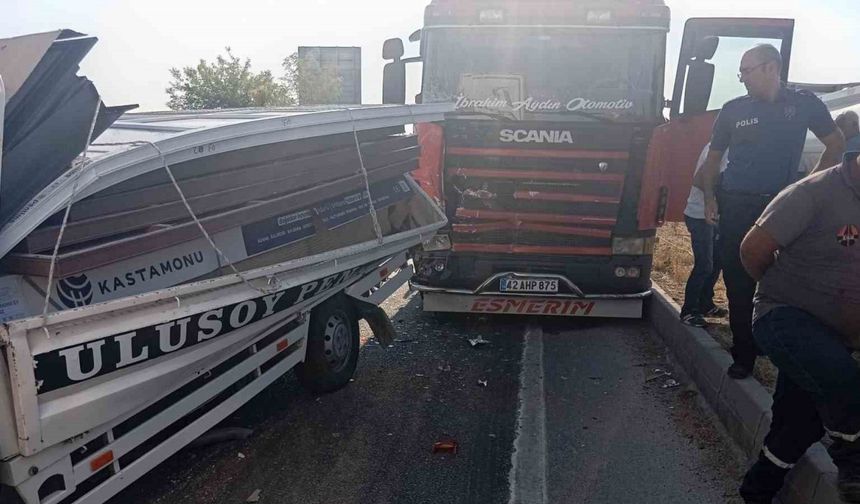 Konya’da zincirleme kaza: 1 yaralı
