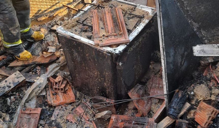 Kulu’da müstakil evin müştemilatında yangın