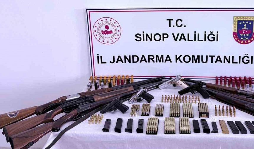 Sinop’ta kaçak silah ve ürün operasyonu: 5 gözaltı