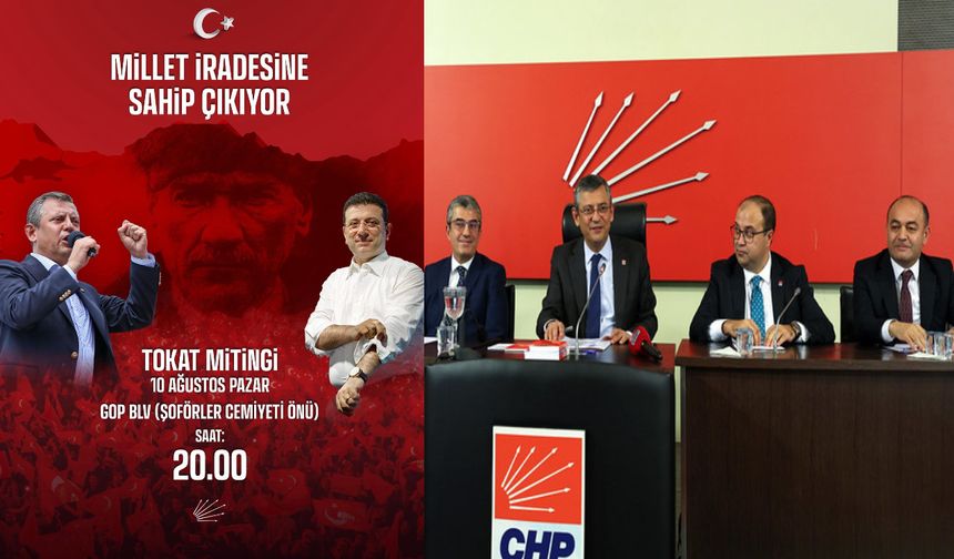 Özel, Tokat'ta "Milletin İradesi" İçin Halkla Buluşuyor