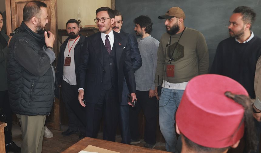 "Onbeşliler" Dizisi Tokat'ta Çekiliyor, Başkan Yazıcıoğlu Seti Ziyaret Etti