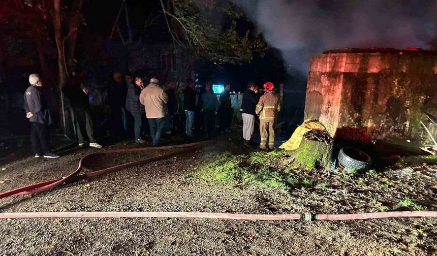 Bartın’da yıldırım düştü: 2 araç yandı