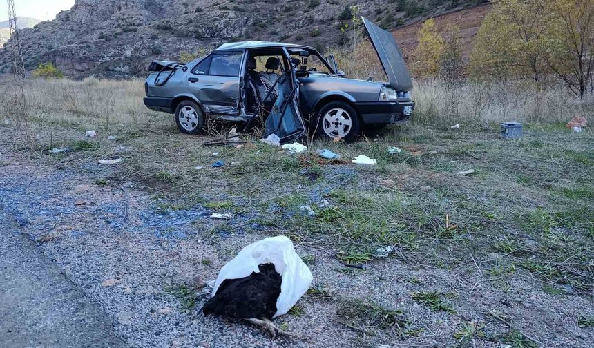 Gümüşhane'de iki araç çarpıştı: 4 yaralı