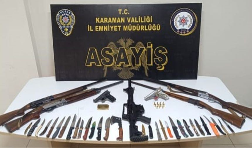 Karaman polisin asayiş uygulamaları devam ediyor: 11 tutuklama
