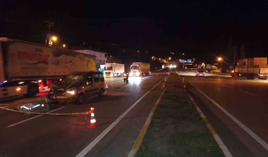 Sivas'ta trafik kazası: 1 kişi hayatını kaybetti