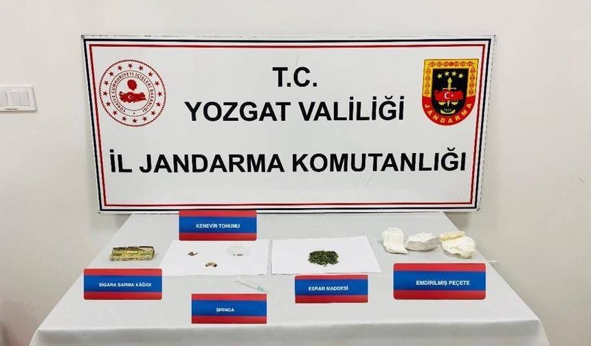 Yozgat’ta uyuşturucu madde kullanan şahıslar yakalandı
