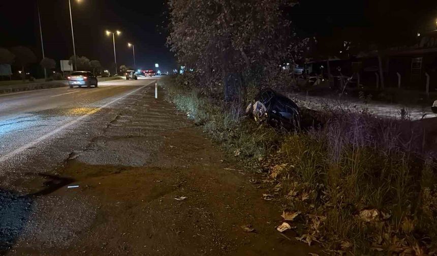 Zonguldak'ta otomobil şarampole uçtu: 2 yaralı