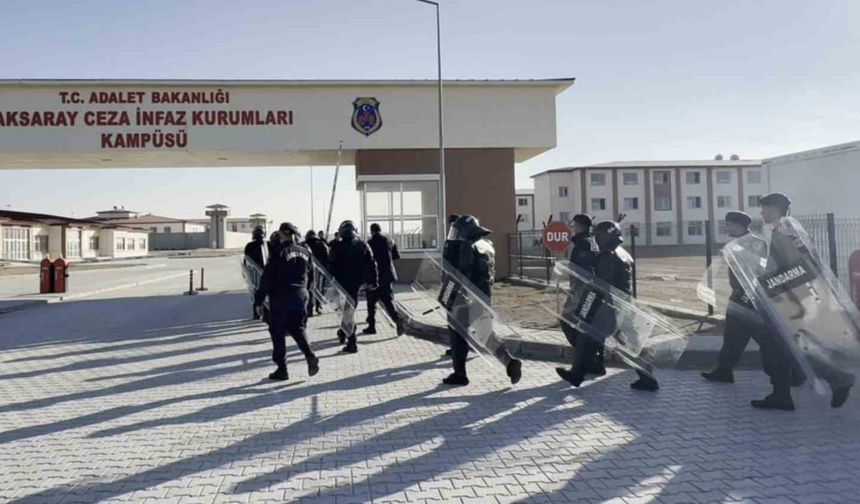 Aksaray Cezaevinde tatbikat alarmı