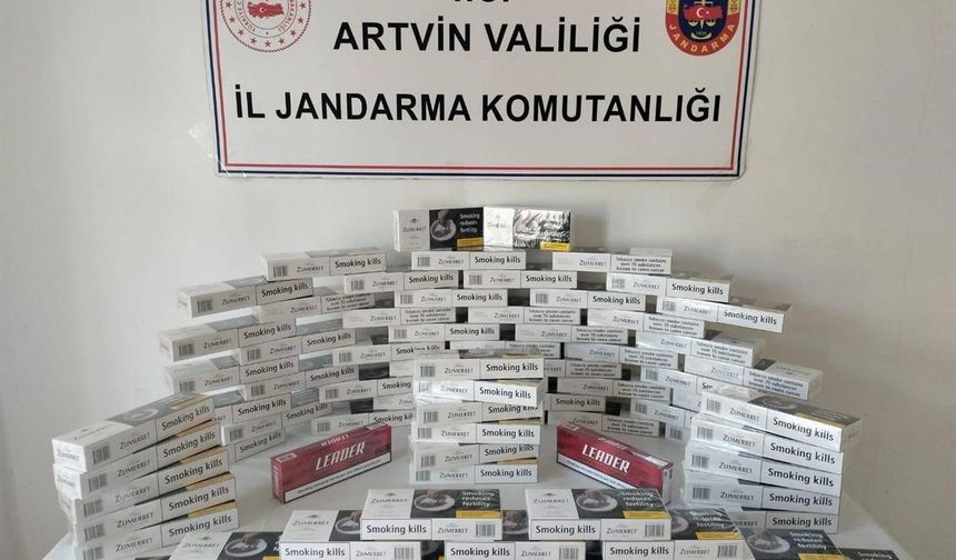 Artvin'de jandarmadan kaçakçılığa darbe