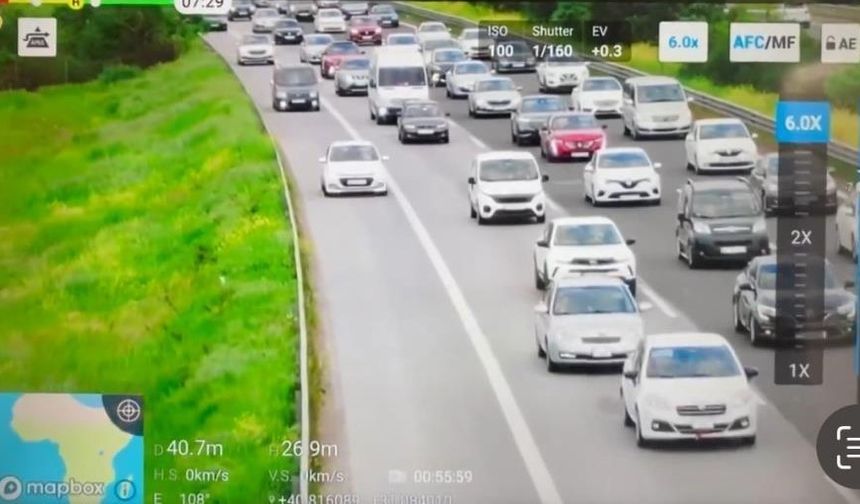 Düzce'de 474 sürücüye hızdan ceza kesildi