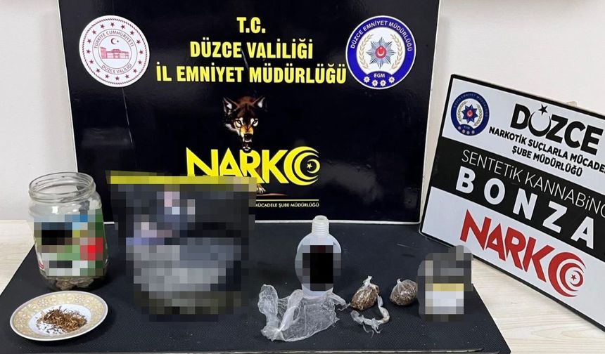 Düzce'de uyuşturucu operasyonu