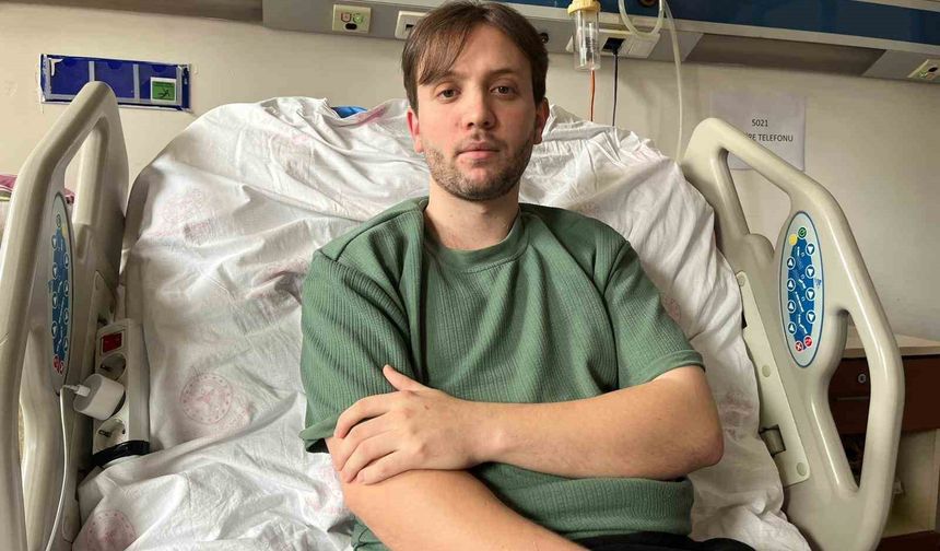 Felç kalan genç sürücüye hasta yatağında ikinci şok