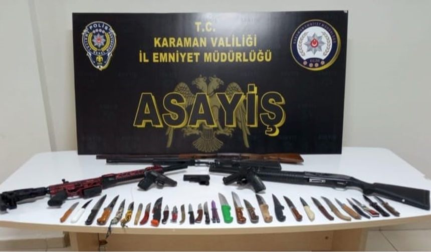 Karaman'da aranan 10 kişi tutuklandı