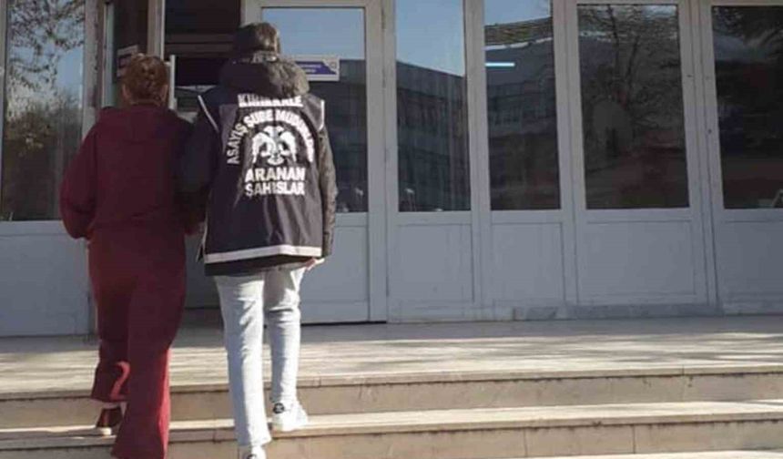 Kırıkkale'de 18 yıl 10 ay hapis cezası bulunan firari kadın yakalandı