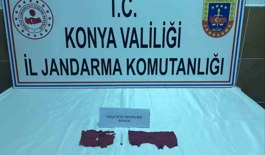 Konya'da jandarmadan uyuşturucu operasyonu