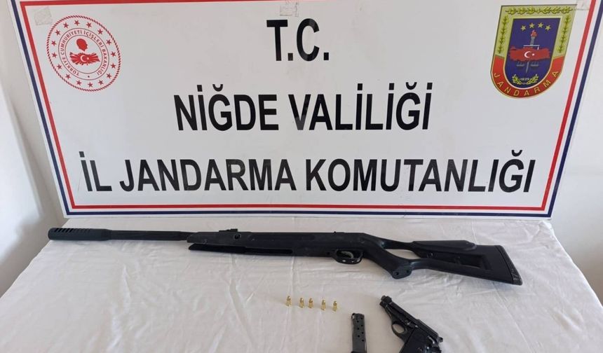 Niğde'de yasadışı silah operasyonu: 3 şüpheli hakkında adli işlem