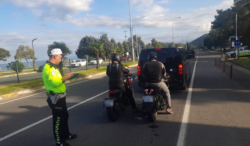 Ordu'da bir haftada yaklaşık 17 bin araç ve sürücüsü denetlendi