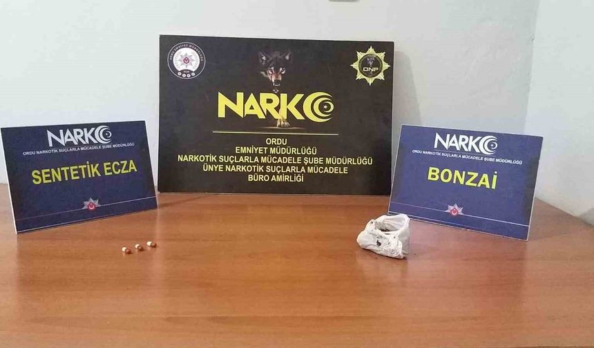 Ordu'da uyuşturucu operasyonlarında 2 tutuklama