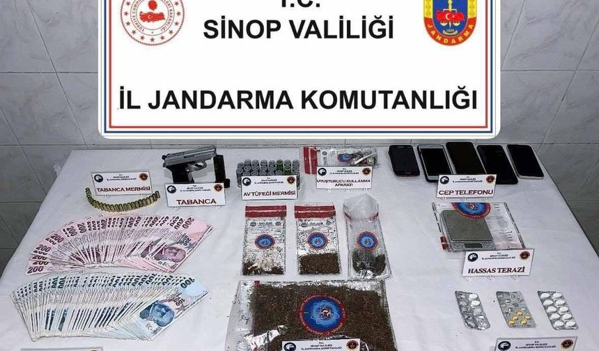 Sinop'ta jandarmadan uyuşturucu tacirlerine darbe