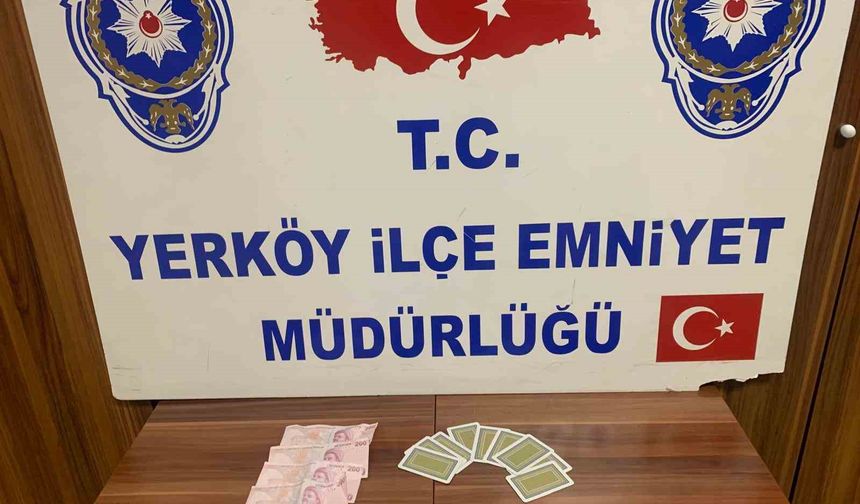 Yerköy'de kumar baskını