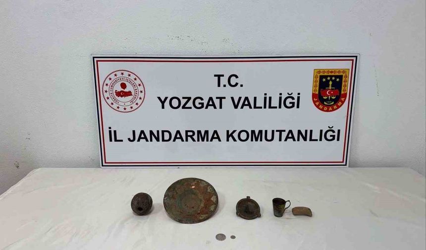 Yozgat'ta tarihi objeler yakalandı