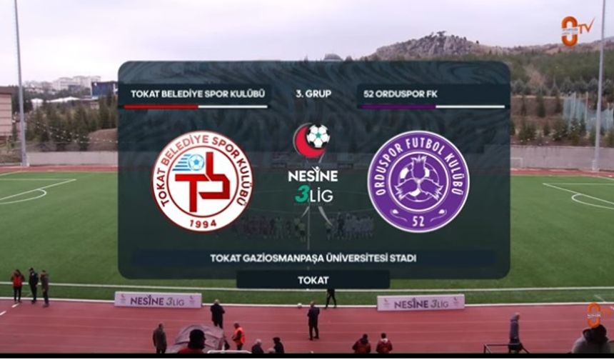 TOKAT BELEDİYE SPOR'DAN GÜZEL FUTBOL