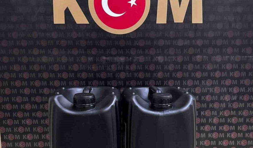 Bartın'da 10 litre etil alkol ele geçirildi