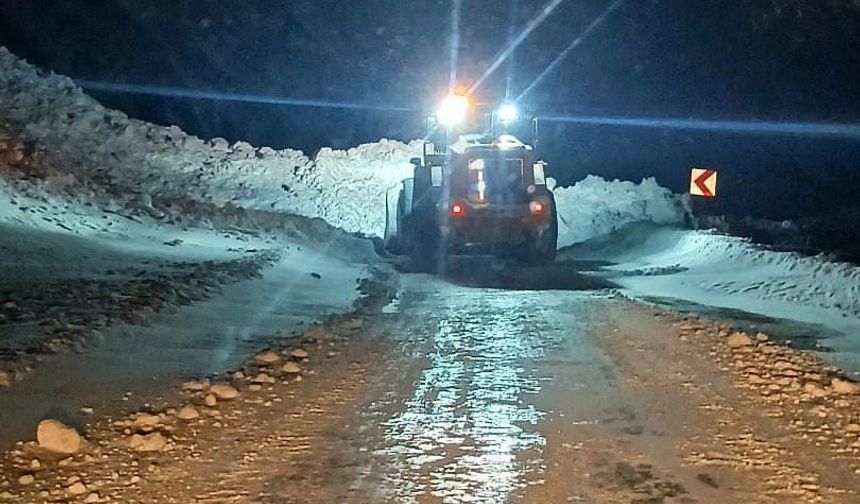 Gümüşhane'de Yağmurdere karayoluna çığ düştü
