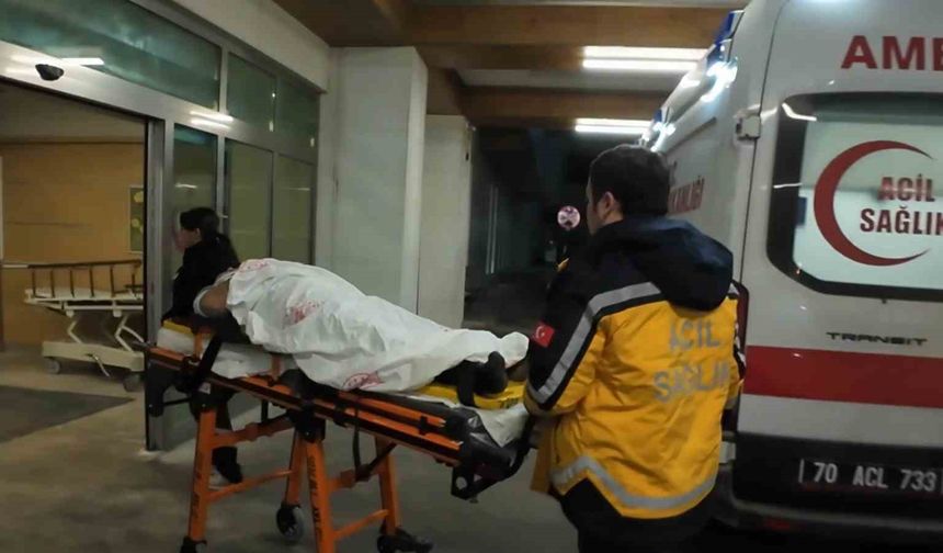 Karaman'da evinin penceresinden düşen şahıs yaralandı