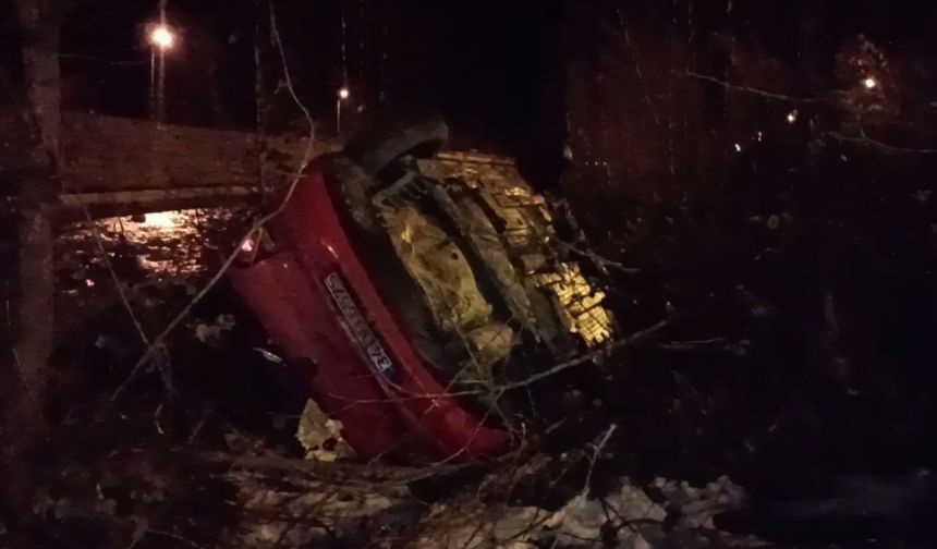 Sinop'ta takla atan otomobilin sürücüsü hayatını kaybetti