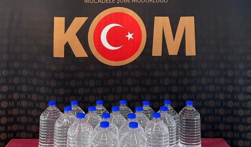 Yozgat'ta 100 litre kaçak alkol ele geçirildi