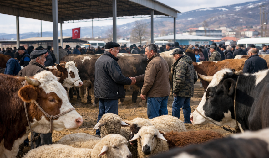 Tokat’ta Şap Hastalığı Sonrası Hayvan Pazarları Açıldı