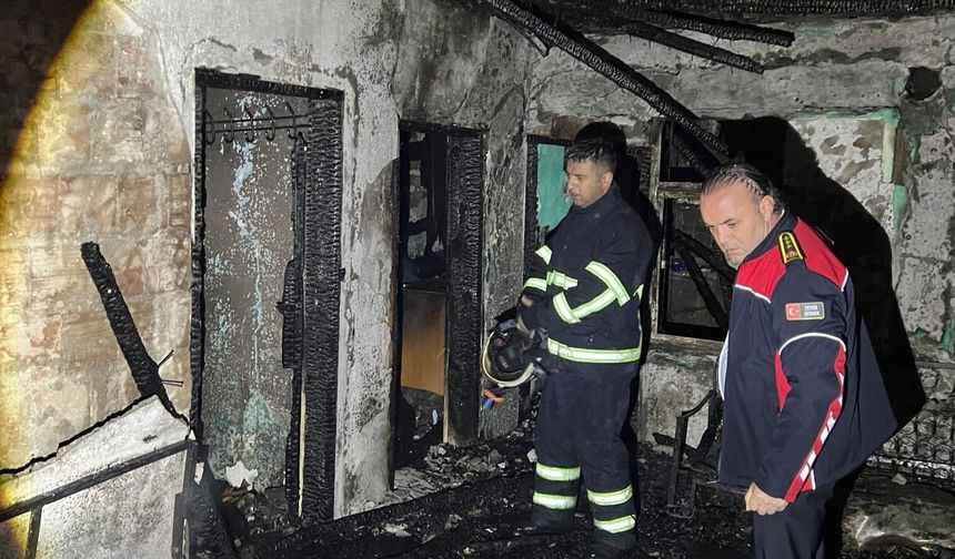 Amasya'da köy evinde çıkan yangında yaşlı kadın hayatını kaybetti