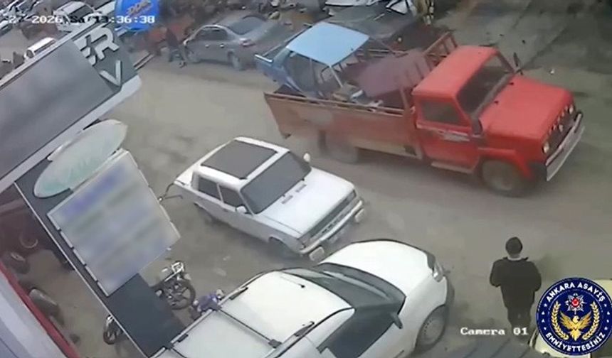 Ankara'da çalıntı araçları presleyerek yok eden 8 şüpheli yakalandı