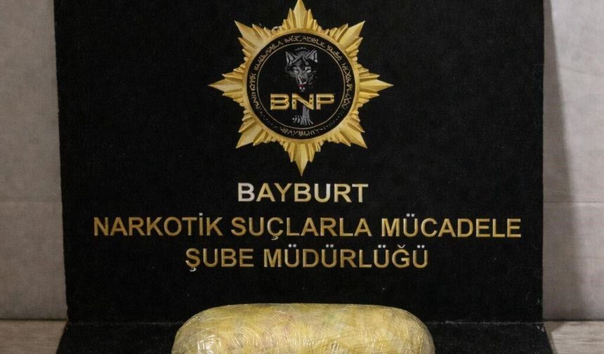 Bayburt'ta 219 gram skunk ele geçirildi