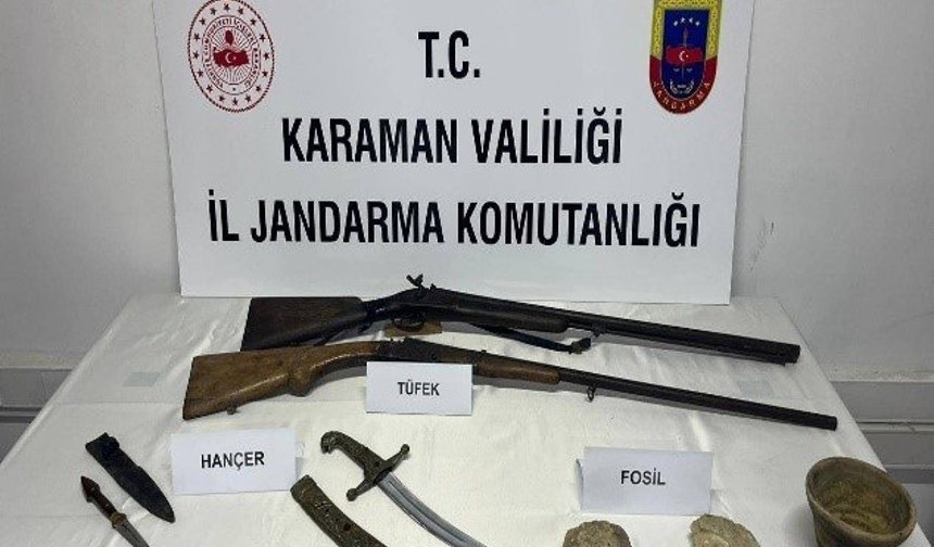 Karaman'da tarihi eser operasyonu: 6 tutuklama