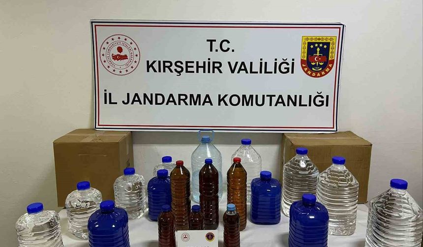 Kırşehir'de kaçak alkol operasyonu