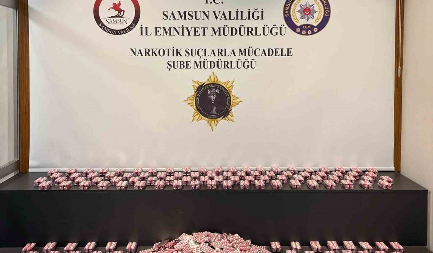 Samsun'da 5 bin adet uyuşturucu hap ele geçirildi: 2 gözaltı