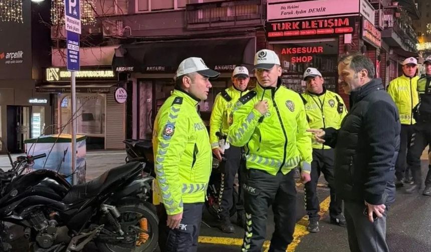 Yaya yolunu kullanan sürücülere ceza