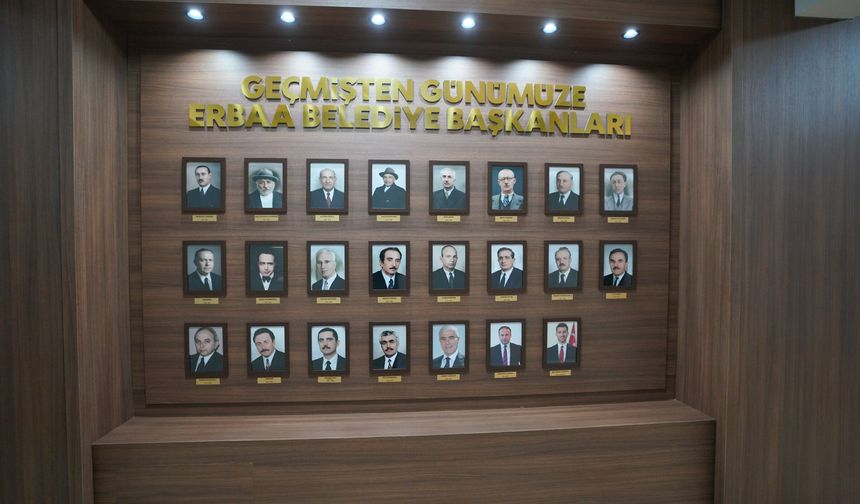 Erbaa’nın 108 Yıllık Belediye Başkanları Tarihi Panoda